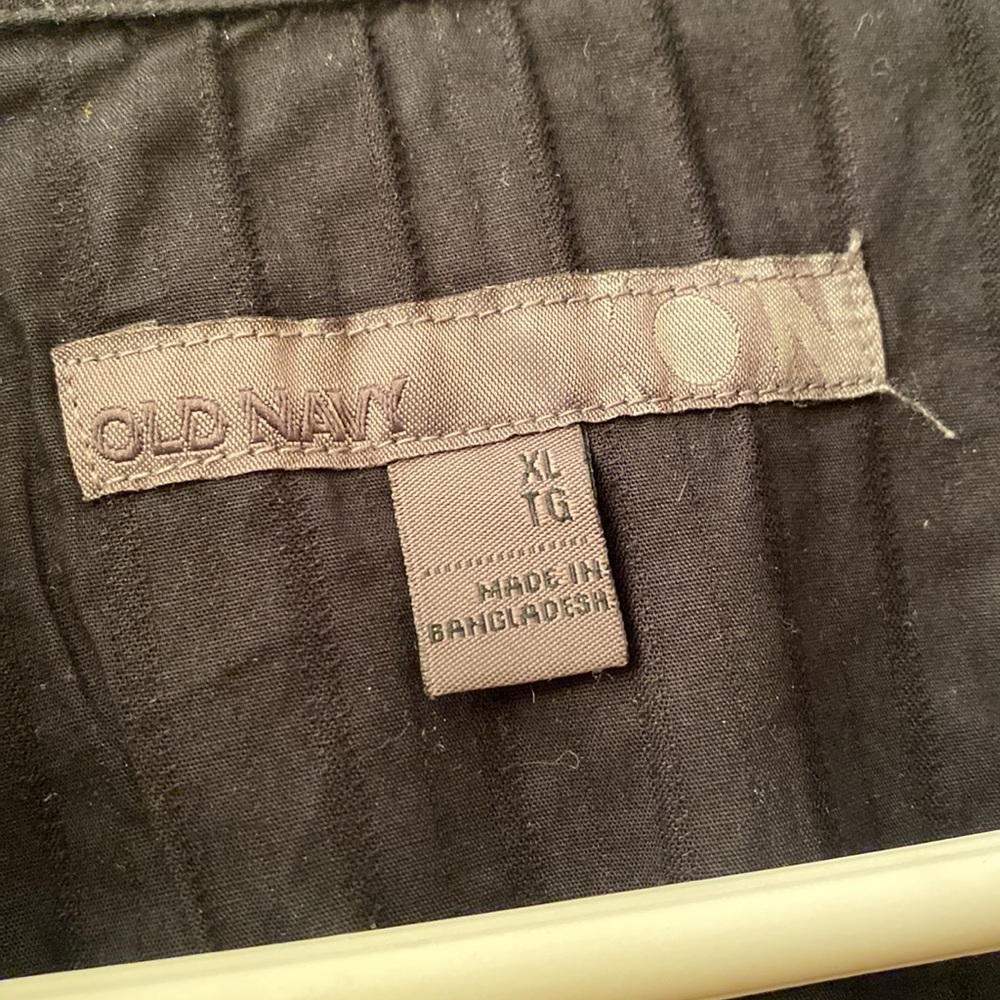 Black long sleeve snap up shirt - Picture 3 of 5